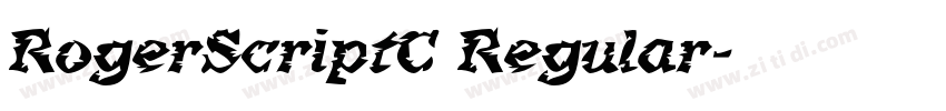 RogerScriptC Regular字体转换